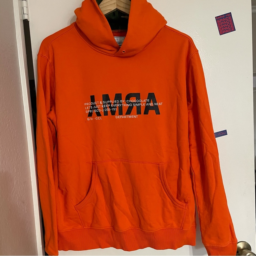 Chocoolate camo printed hoodie L